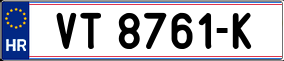 Trailer License Plate